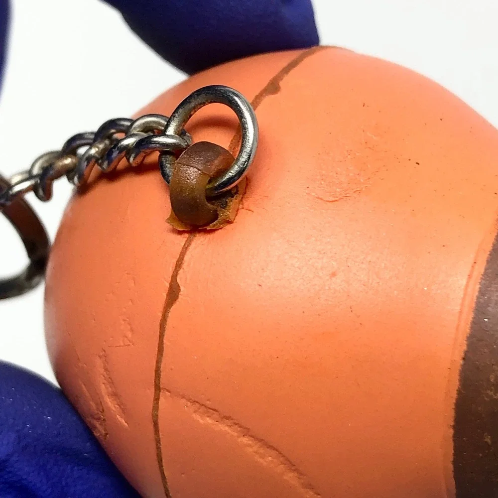 Vintage 1998 South Park Kenny McCormick Keychain Comedy Central Orange Foam Toy